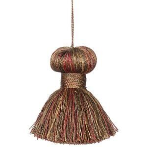 Vintage Lot Set Of 2 Burgundy Red Brown Gold Tassel Tie Backs Curtain Chair NEW